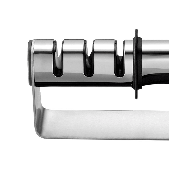 Minleaf ML-KS1 3 in 1 Stainless Steel Sharpener Kitchen Gadget Whetstone Multi-Function Diamond Cutting Sharpener Sharpen Stone - MRSLM