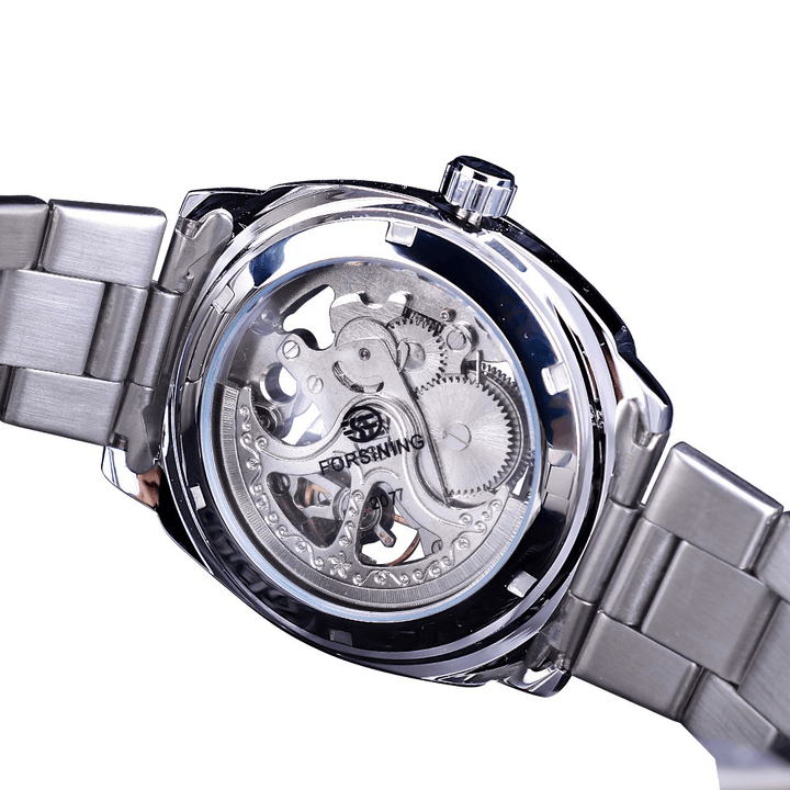Forsining GMT1091 Light Luxury 3ATM Waterproof Luminous Display Fashion Men Mechanical Watch - MRSLM