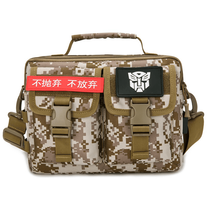Men New Canvas Tactical Camo Casual Crossbody Bag - MRSLM