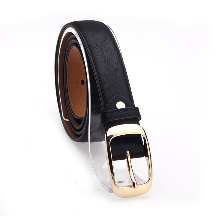 New Fashion All Match White Thin Ladies Belt - MRSLM