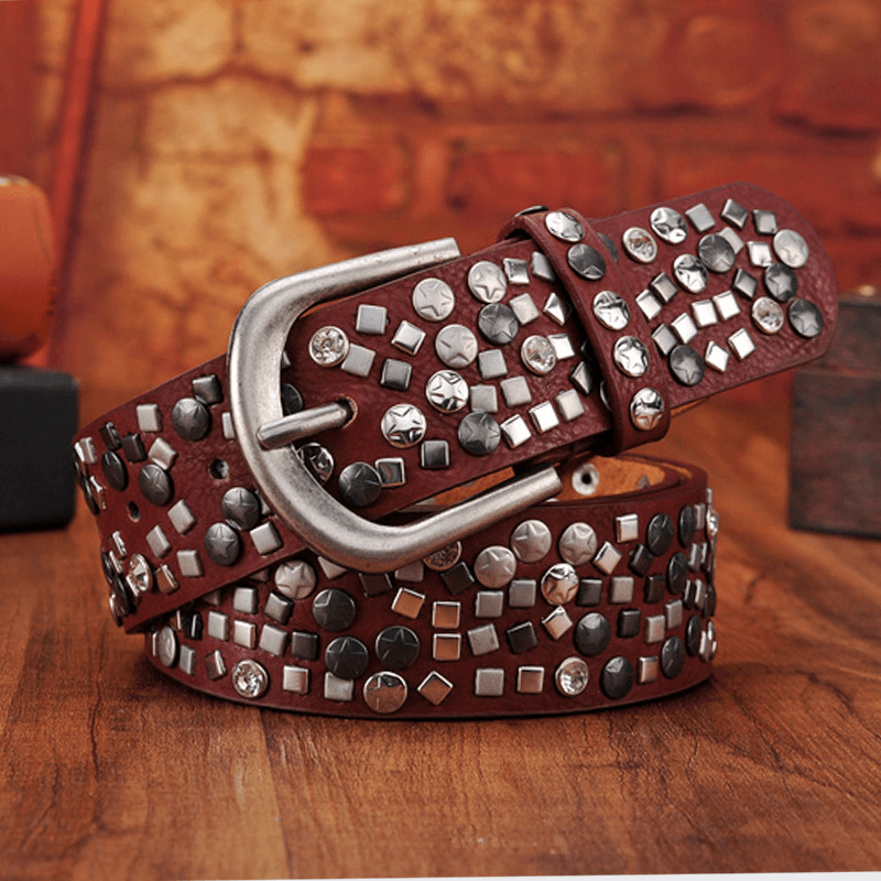 New Style Rivet Women'S Ethnic Retro Belt - MRSLM