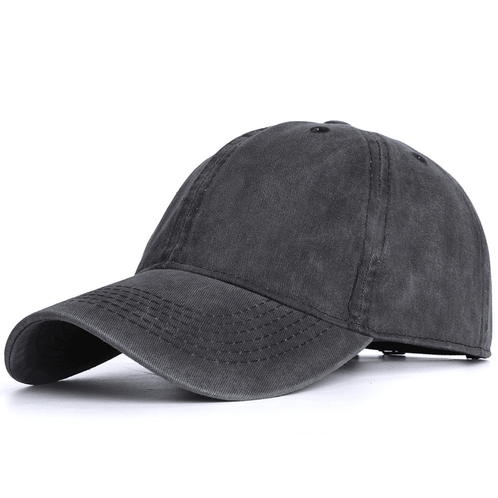 Washed Baseball Caps for Men and Women Outdoor Distressed Sun Hats Simple Caps - MRSLM