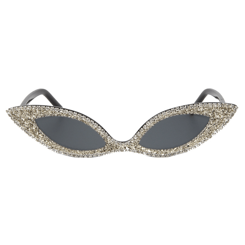 Sunglasses Women'S Trendy All-Match Gravel Set Diamond Handmade Glasses - MRSLM