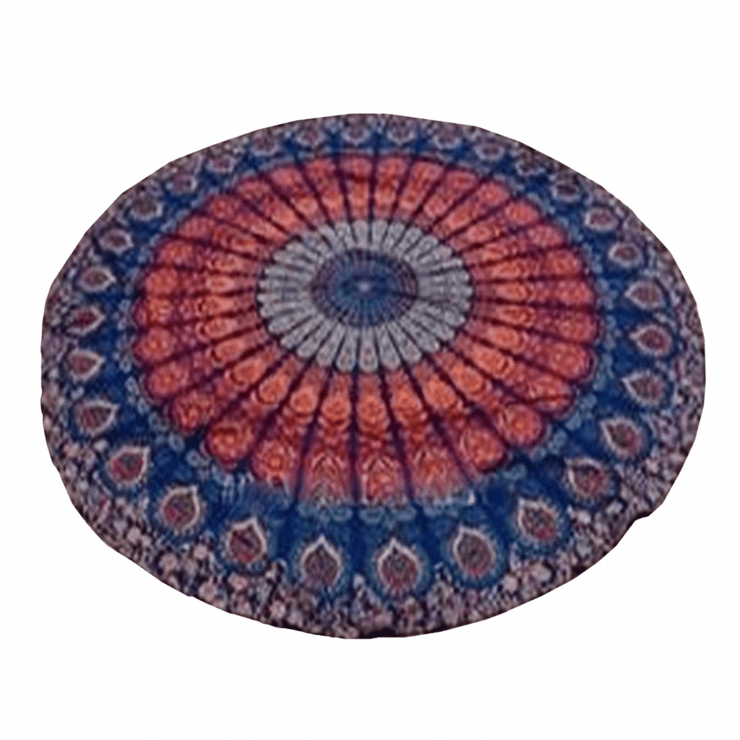 Honana WX-16 150Cm Bohemian Style Thin Chiffon Beach Shawl Mat Mandala round Silk Scarf Bed Sheet Tapestry - MRSLM