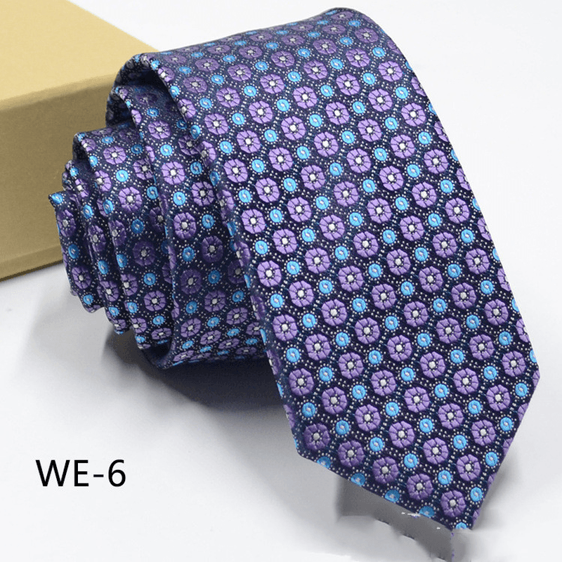 6CM Trendy Men'S 1960 Needle Fine Made Nano Waterproof Tie - MRSLM