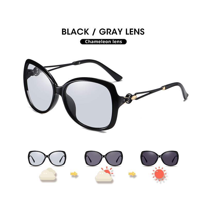 Fashion Women'S Large Frame Sunglasses with Diamonds - MRSLM