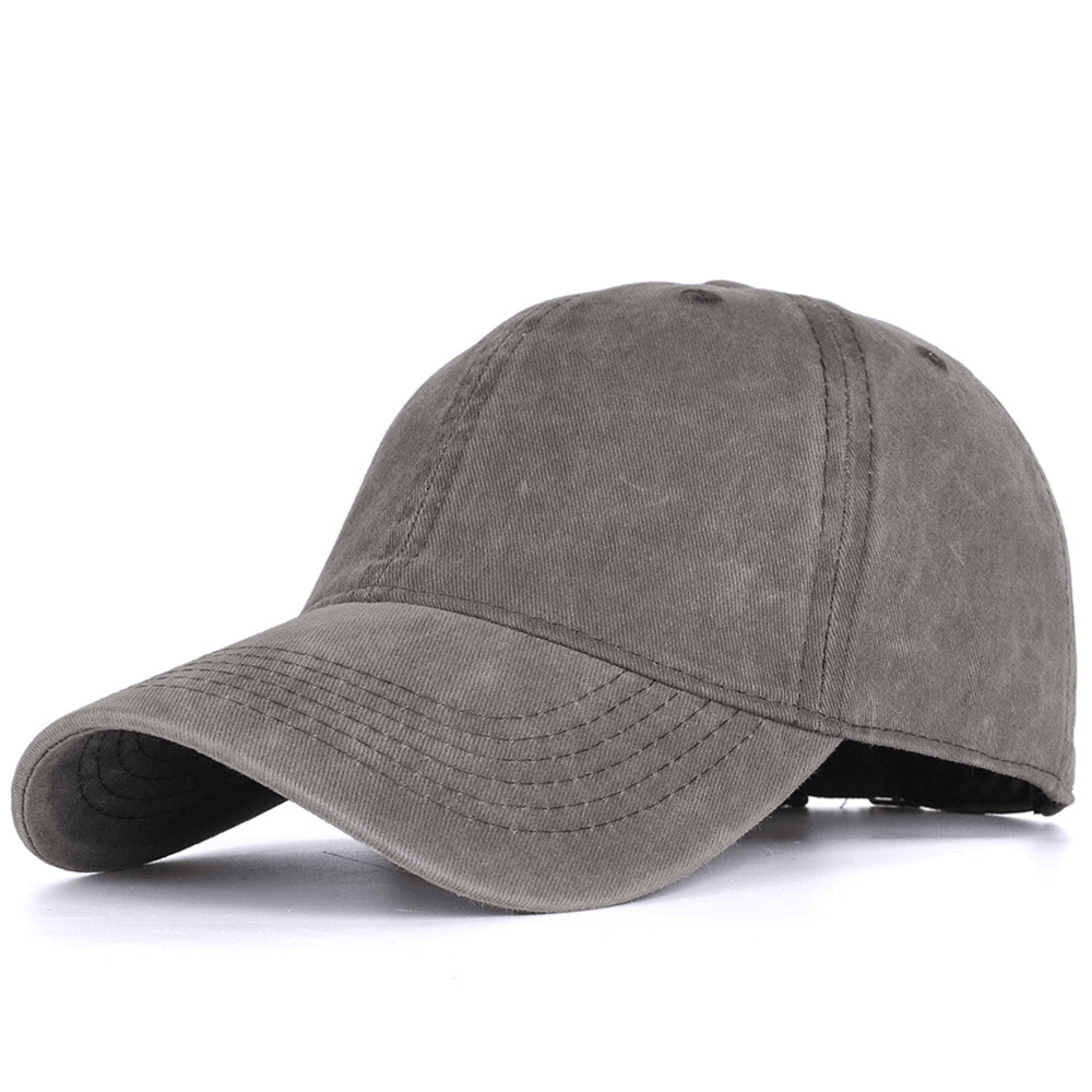 Washed Baseball Caps for Men and Women Outdoor Distressed Sun Hats Simple Caps - MRSLM