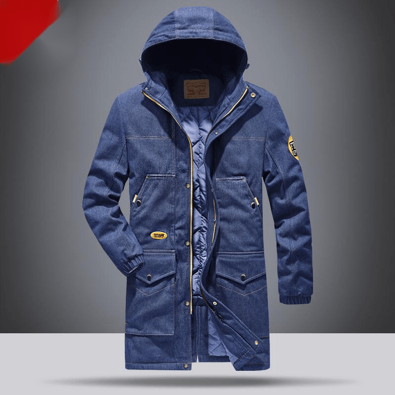 Autumn and Winter plus Velvet Thick Mid-Length Padded Jacket Jacket - MRSLM