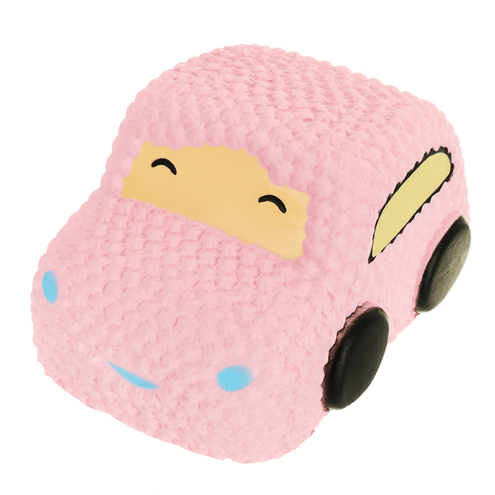 Squishy Car Racer Pink Cake Soft Slow Rising Toy Scented Squeeze Bread - MRSLM