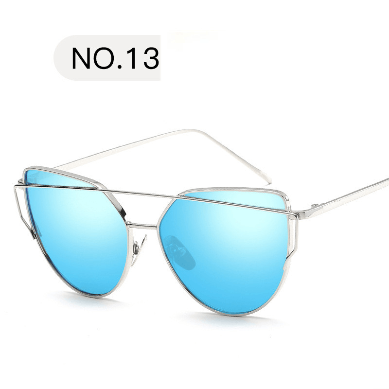 Design Mirror Rose Gold Vintage Cateye Fashion Sun Glasses Lady Eyewear - MRSLM