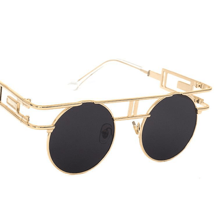 Newsteampunk Sunglasses Women round Men Gothic Vintage - MRSLM