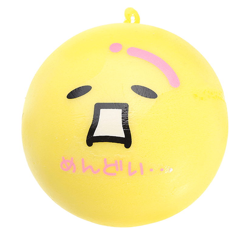 10Pcs Children'S Sports Toys PU Foam Sponge Elastic Ball Funny Baby Toys Cartoon QQ Expression Toy - MRSLM