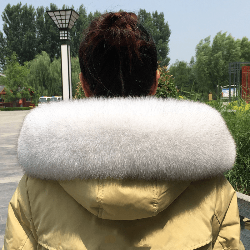 Collar Real Fur Men and Women Autumn and Winter Scarf Neck - MRSLM