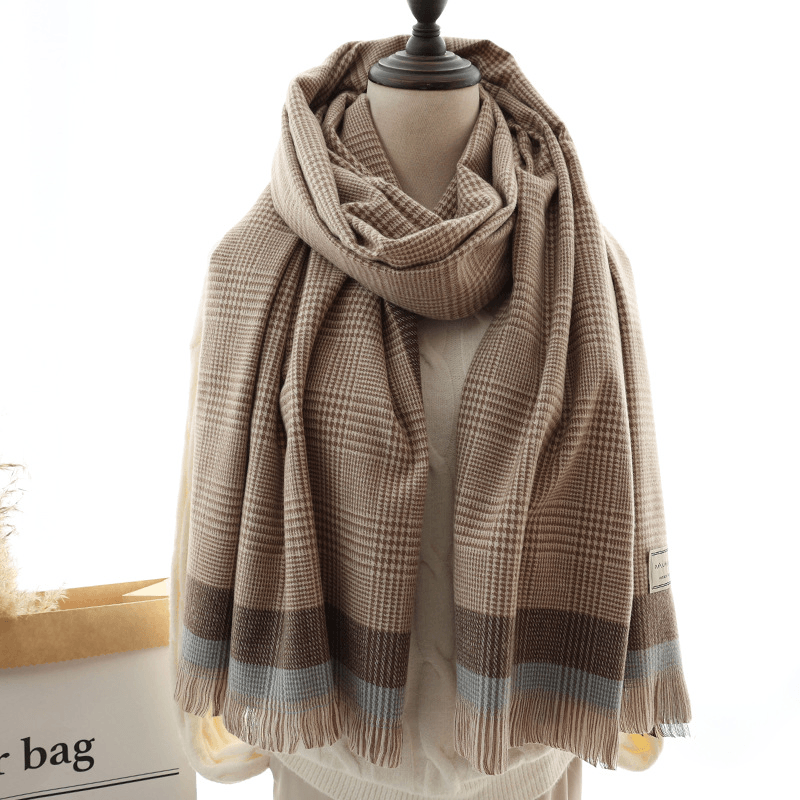 Thickened Cashmere Thermal Shawl Dual-Use Scarf - MRSLM