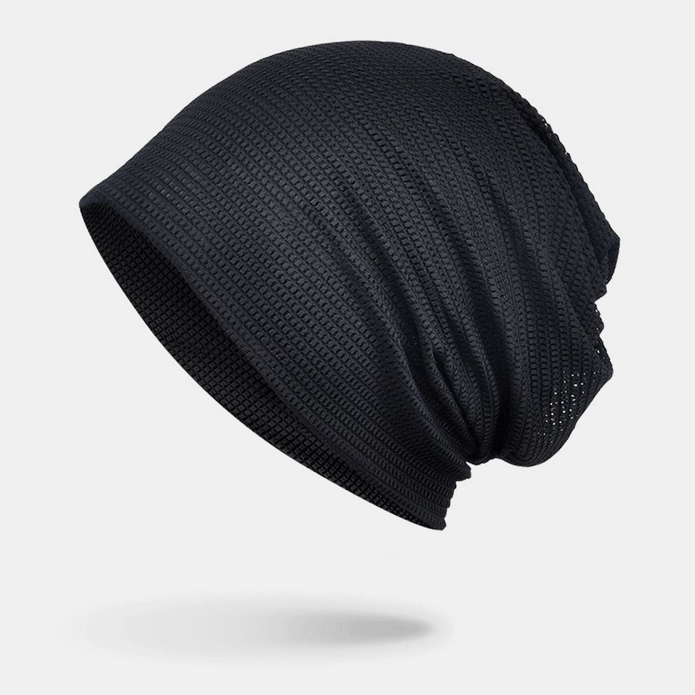 Unisex Multifunction Mesh Breathable Sweat-Absorbent Hip-Hop Sports Headband Scarf Beanie Hat - MRSLM