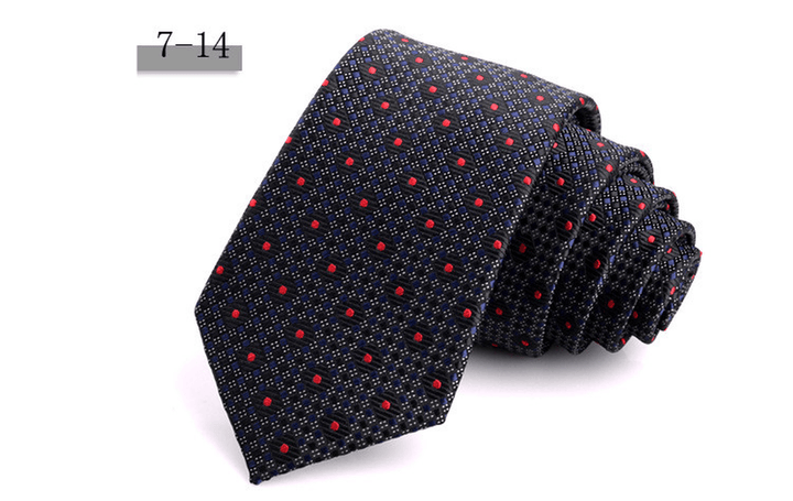 New Men'S 7Cm Striped Business Formal Tie - MRSLM