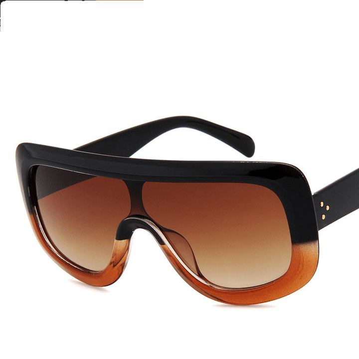 New Retro One-Piece Sunglasses European and American Trend Big Frame Sunglasses - MRSLM