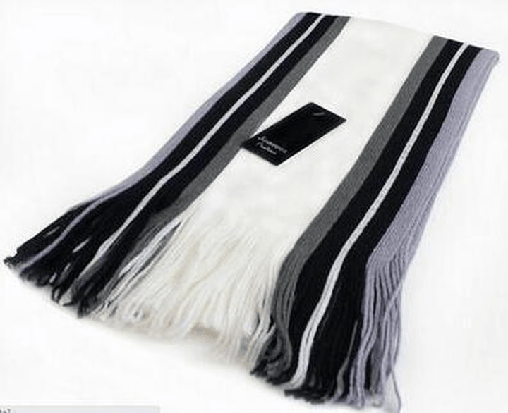 Men'S Striped Scarf Korean Style All-Match - MRSLM