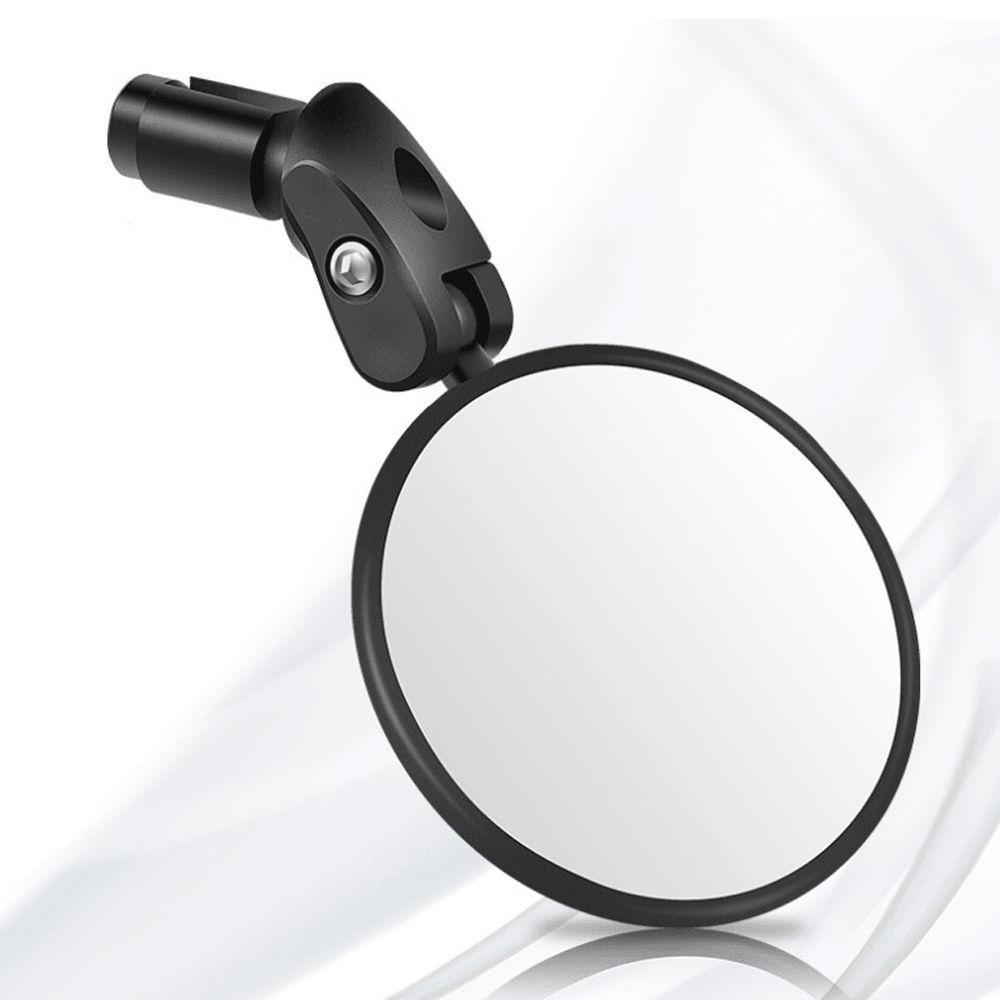 WEST BIKING 1 Pc Wide Range HD Bike Mirror Safe Crystal 360° Adjustable Blind Spot Rearview Mirror for 17.4-22Mm Handle Bar - MRSLM