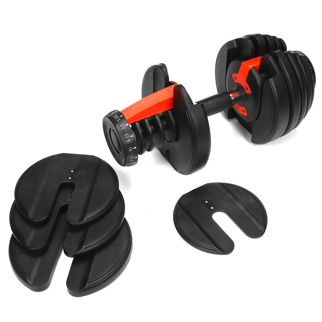 1 Pair Adjustable Dumbbells Strength Training Barbell Exercise Fitness Tools - MRSLM