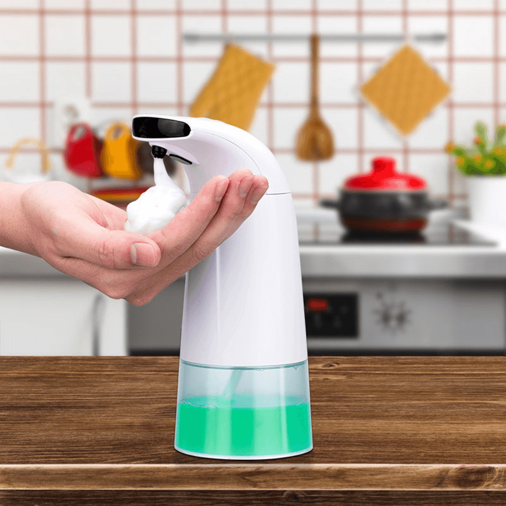 250Ml Smart Liquid Soap Dispenser 3 Speeds Automatic Induction Foam Hand Sanitizer Washing Machine - MRSLM