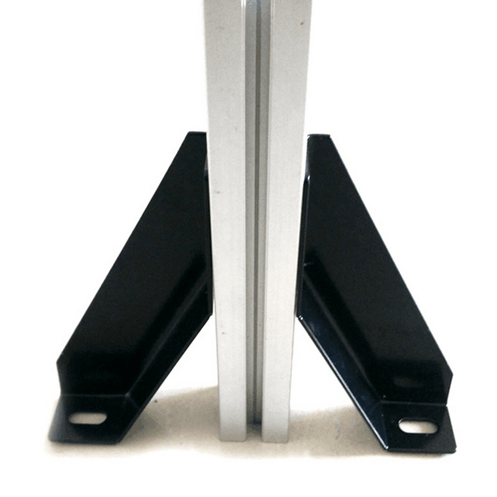 Machifit 4040 Industrial Aluminum Extrusions Right Angle Inclined Bracket Connector Reinforced Black - MRSLM