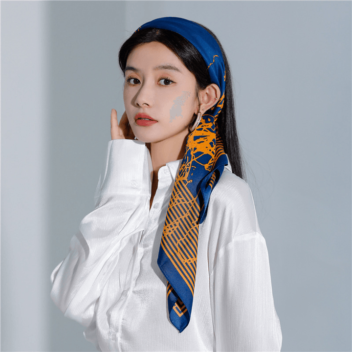 Temperament Silk Scarf Women Fashion and Generous - MRSLM