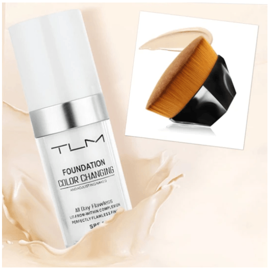 Temperature Liquid Foundation Concealer Portable Natural Color Makeup Foundation BB Concealer - MRSLM