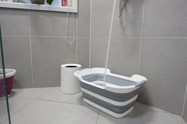 Multipurpose Silicone Foldable Baby Pet Bath Tub Bucket Non-Slip - MRSLM