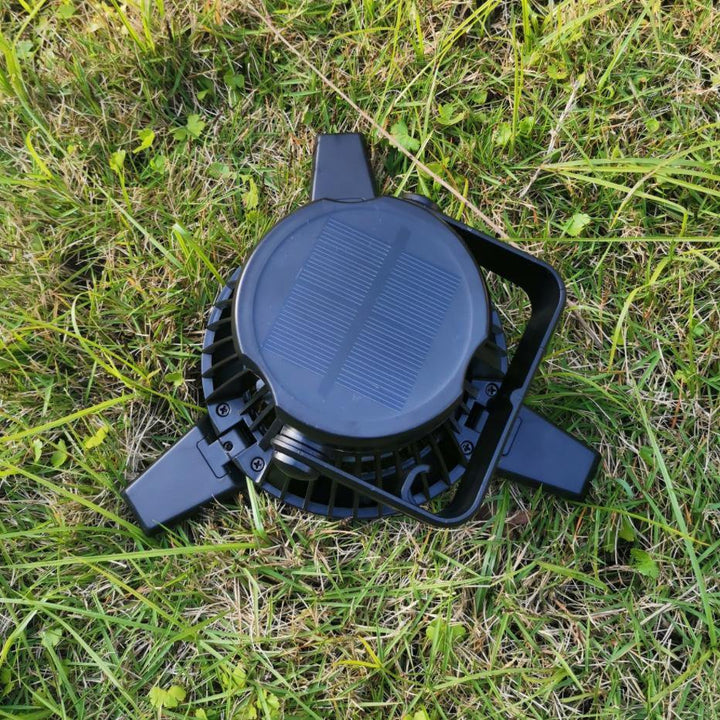 Outdoor Solar Camping Light with Wind (Black) - MRSLM