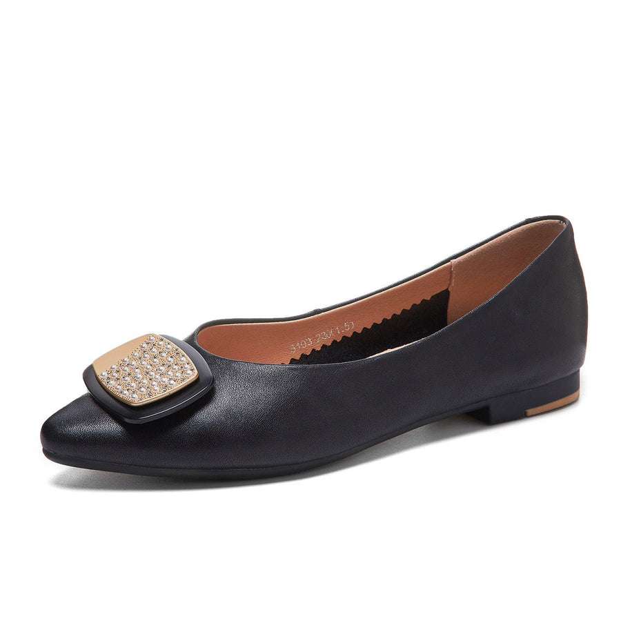 Shallow Flat Shoes With Soft Sole And Soft Surface - MRSLM