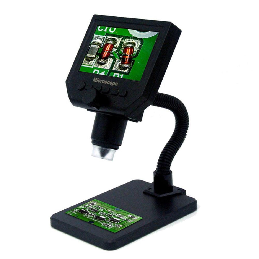MUSTOOL G600 600X Electronic USB Microscope Digital Soldering Video Microscope Camera 4.3 Inch LCD M - MRSLM