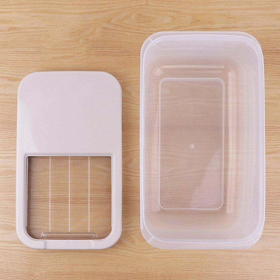 Japanese Plastic Rice Barrel 10kg Rice Storage Household Rice Bucket Moistureproof Transparent Kitchen Storage Container - MRSLM
