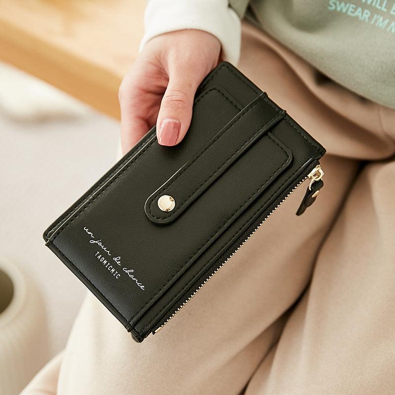 Anti-Demagnetization Double Zipper Ultra-Thin Wallet - MRSLM