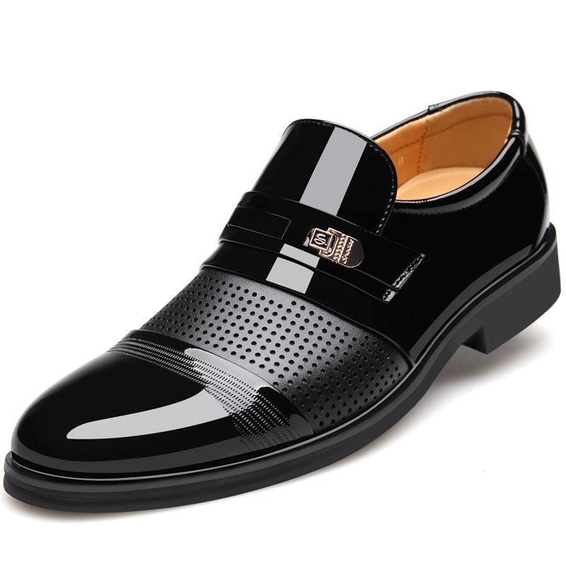 Men's business dress leather shoes - MRSLM