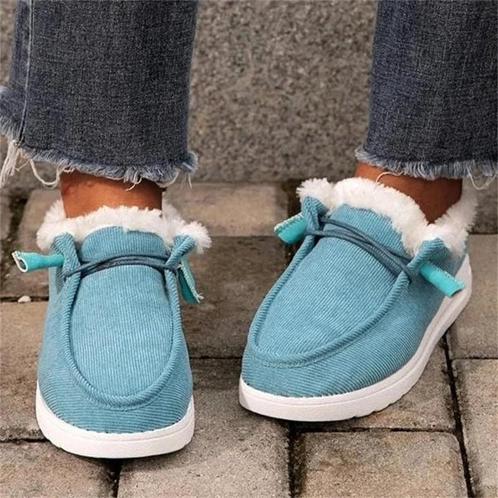 Ladies flat warm cotton shoes - MRSLM