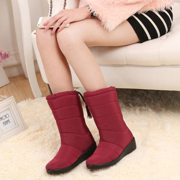 Warm women's boots with wedge - MRSLM