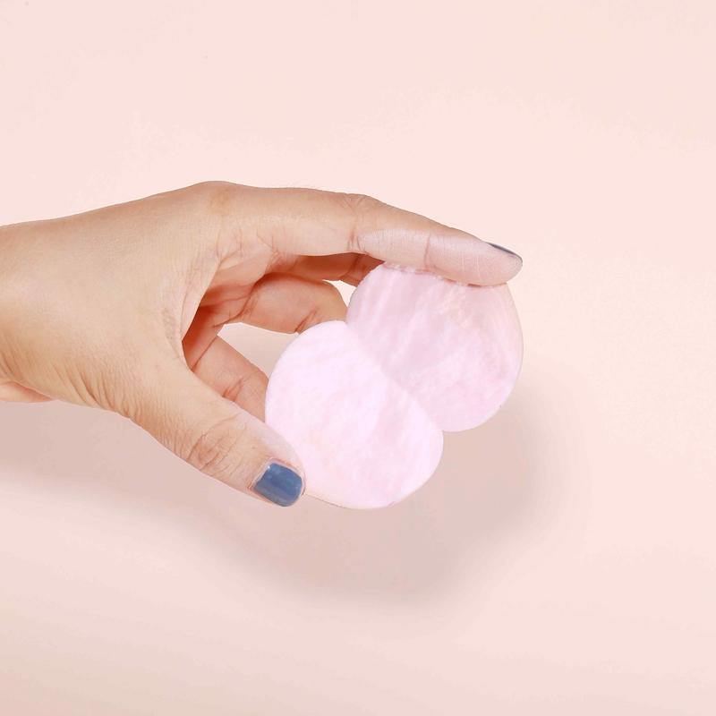 3PCS/SET makeup puff sponge by WODWOD pink color peach shape with smile printing wet dry use maekup water drop sponge (#1) - MRSLM