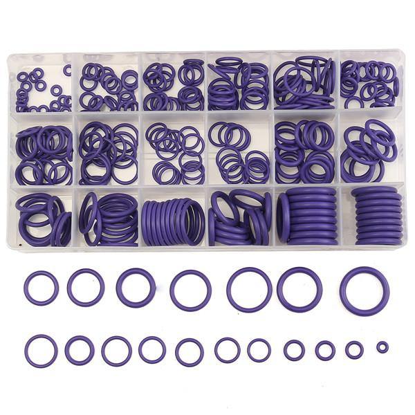 Suleve™ MXRW1 R22/R134a Air Conditioning O-Ring Rubber Ring Waterproof Washer 270Pcs - MRSLM