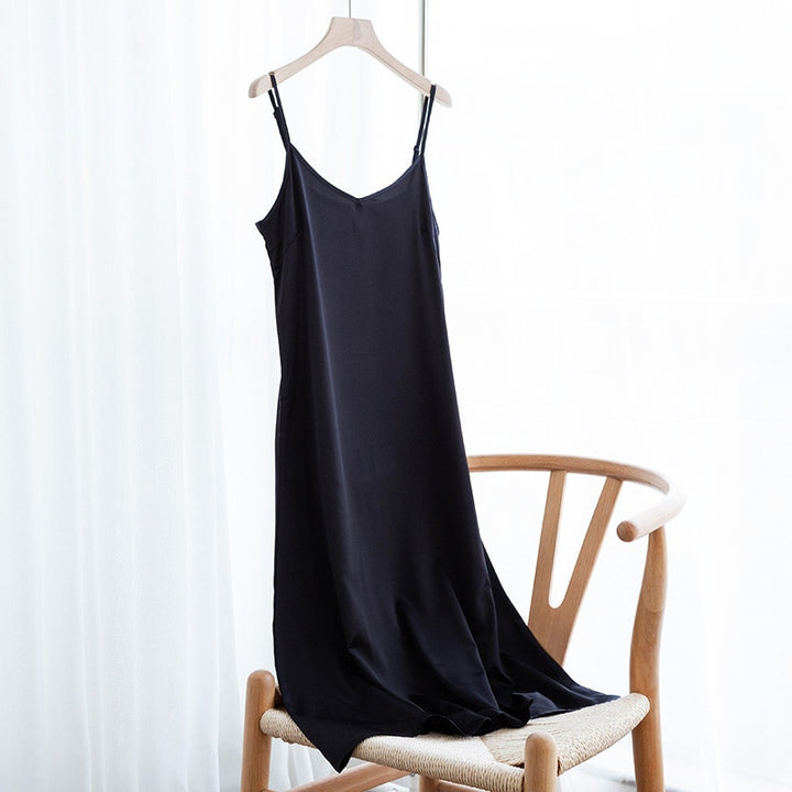 Women's Spaghetti Strap Satin Dress