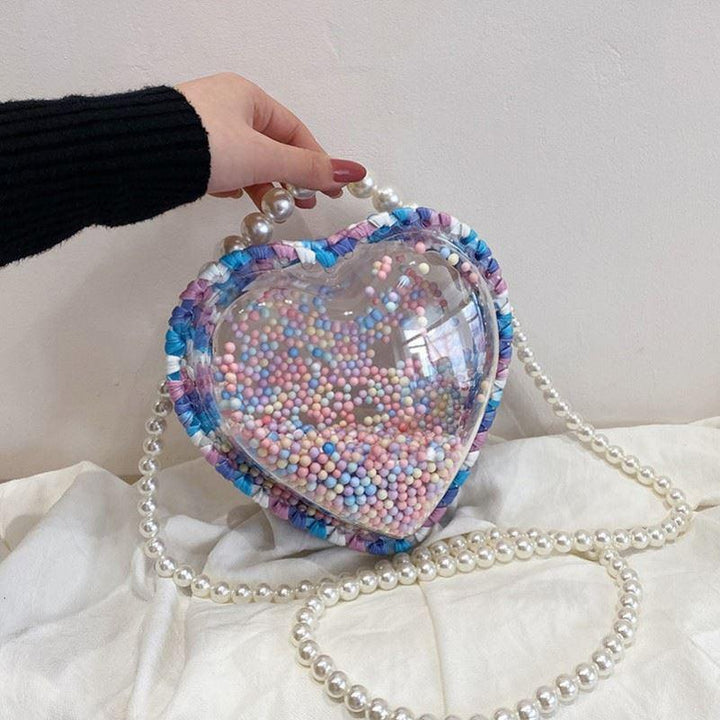 Transparent Pearl Portable Messenger Bag - MRSLM