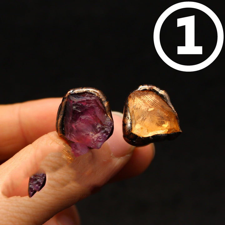 Medieval Vintage Purple Quartz Original Stone Ring - MRSLM