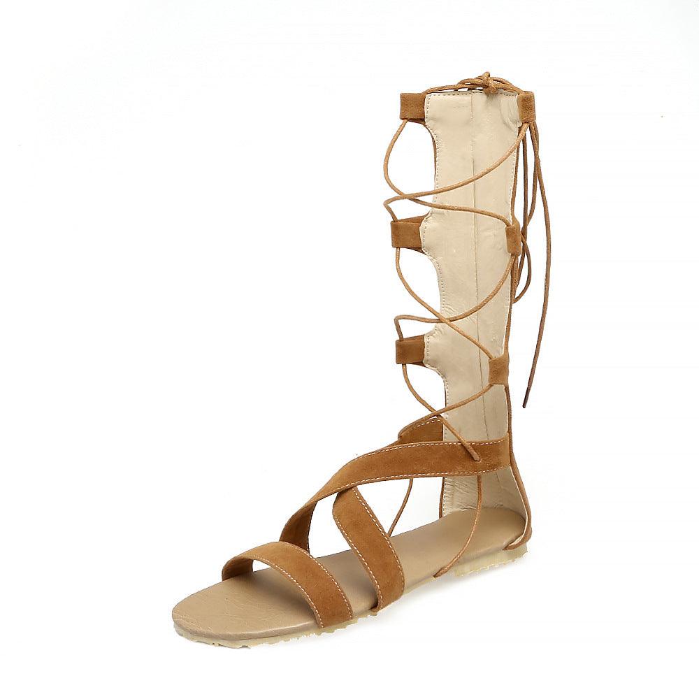 New Women's Cross Strap High-top Sandals - MRSLM