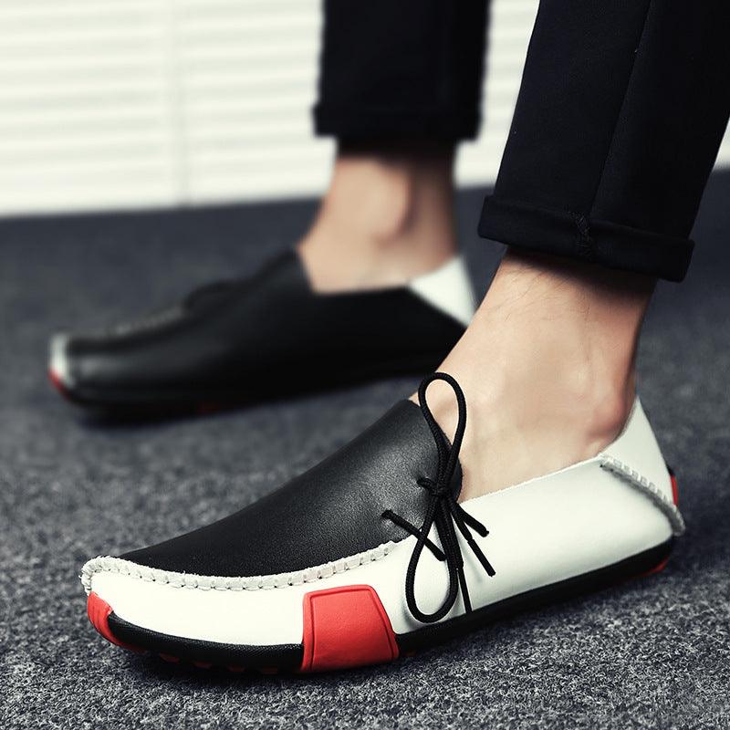 Soft flat sole leather shoes - MRSLM