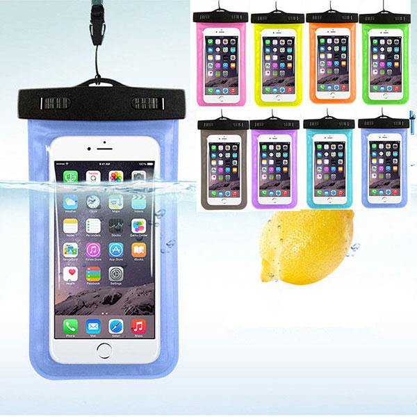 Cell Phone Waterproof Cover Universal Under Water Bag Transparent Touchscreen Mobile Phone Pouch - MRSLM
