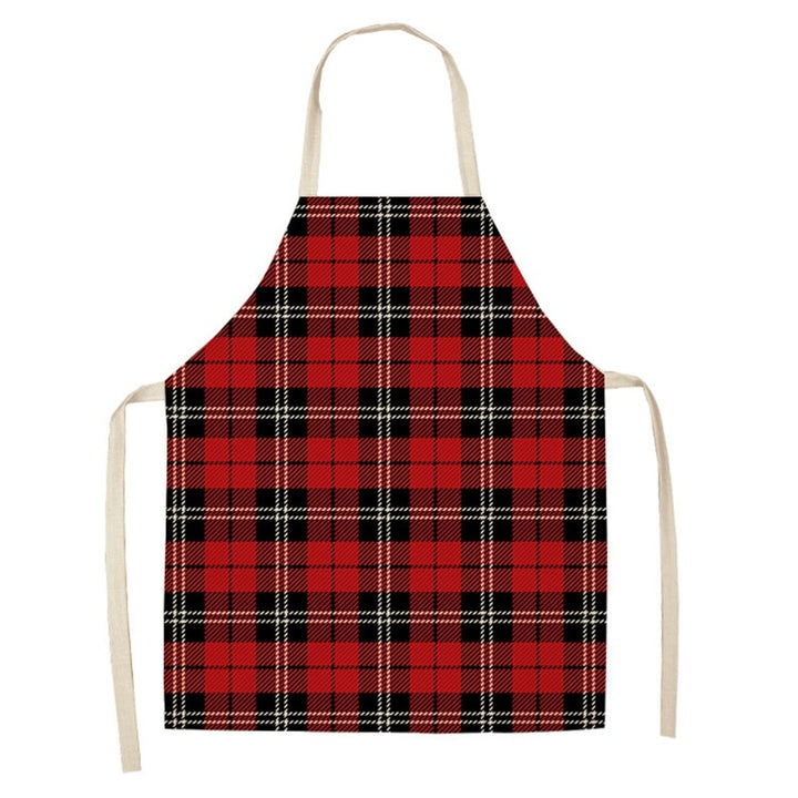 Christmas Themed Linen Apron