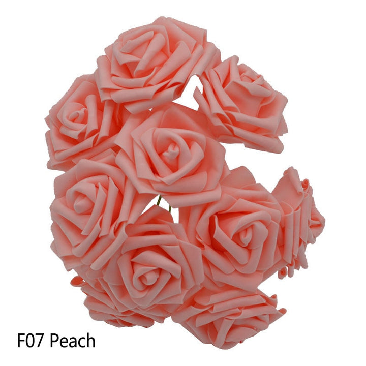 Set of 25 Artificial Foam Roses