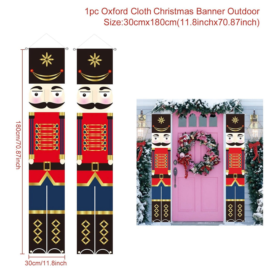 Merry Christmas Hanging Door Banners