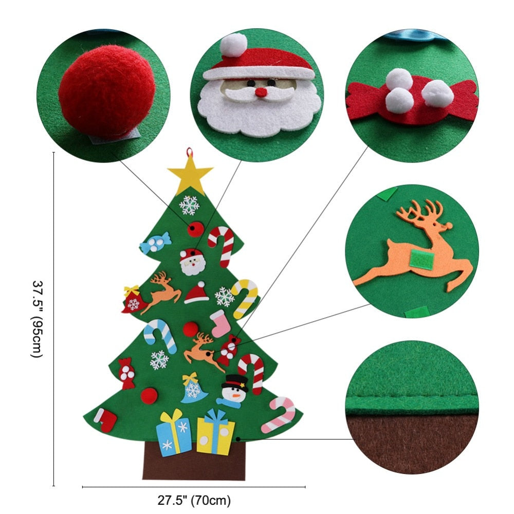 DIY Wall Hanging Felt Christmas Tree Making Kit