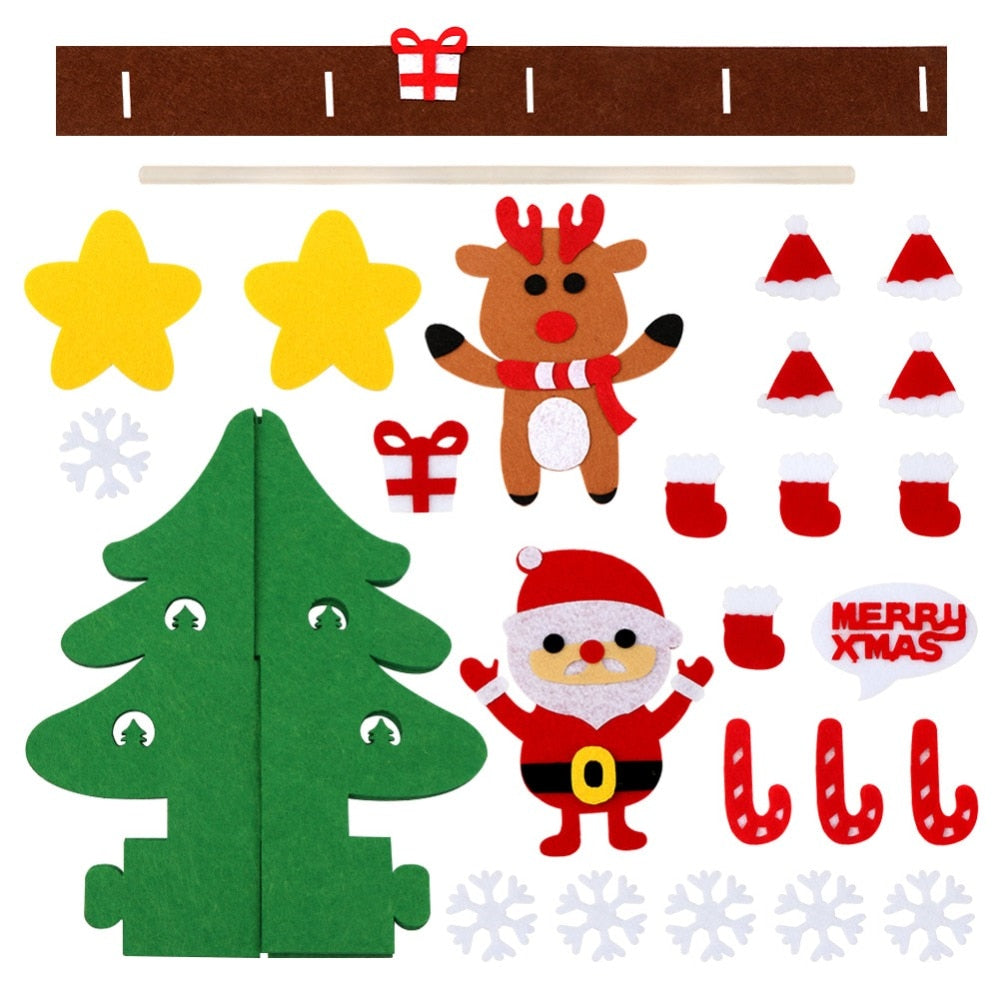 DIY Wall Hanging Felt Christmas Tree Making Kit